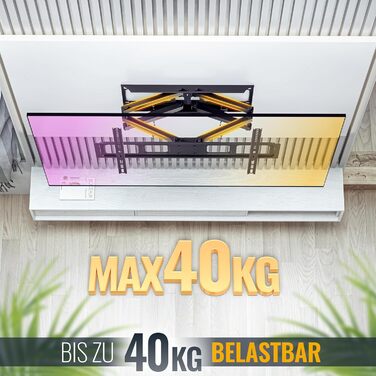 Кріплення для телевізора RICOO S9564: універсальний настінний тримач для телевізорів 40-75 дюймів (VESA 600x400, до 45 кг)