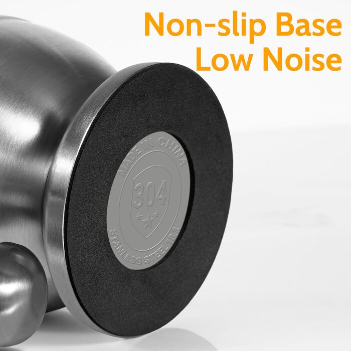 Ступка з товкачиком Sopito 250 мл, нержавіюча сталь, для спецій та ліків