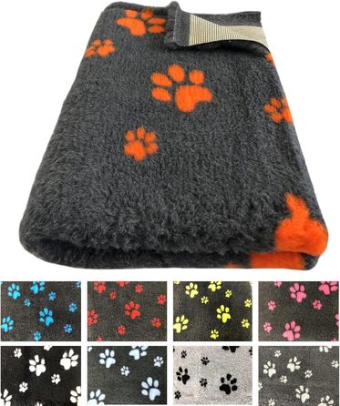 Килимок для собак Elropet Vetbed: преміум якість, 22 мм, для маленьких та великих собак. Деки для собак S/M/L (темно-сірий + сірий з лапкою)