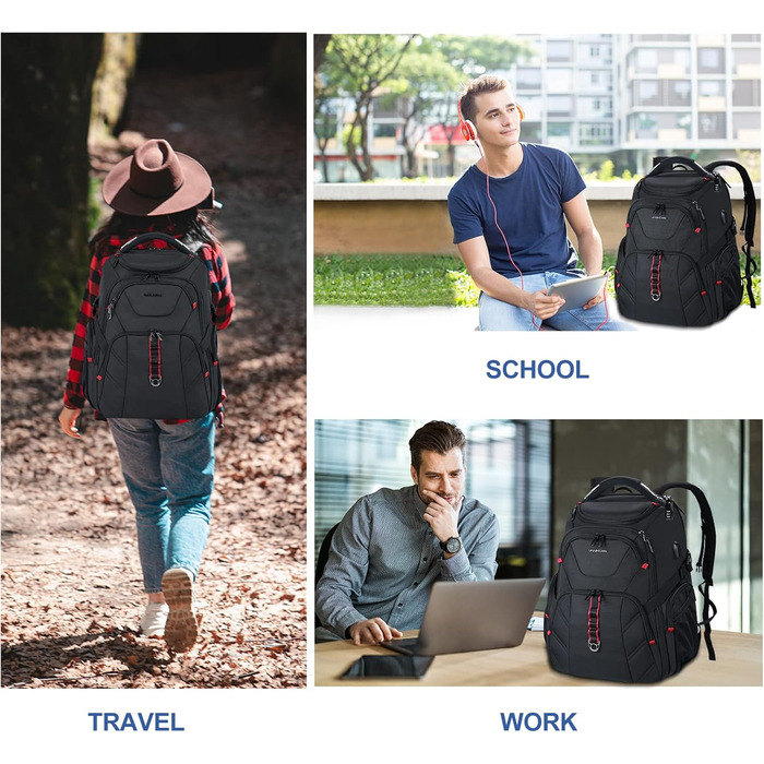 VANKEAN 17-inch extra-large laptop backpack