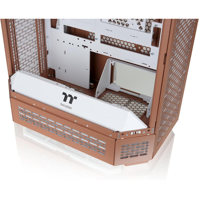 Корпус для ПК Thermaltake The Tower 600 Mocha Mousse, вертикальний Mid Tower, підтримка E-ATX/ATX, загартоване скло, підтримка радіатора 420 мм, Hidden Connector