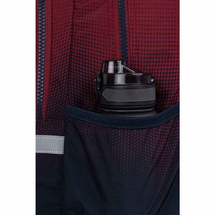 Багатовідсінковий шкільний рюкзак CoolPack, 21 л (червоний, синій)