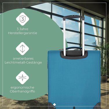 Чемодан-валіза Travelite на колесах, 39 літрів, ручна поклажа, турецький колір, 52 см