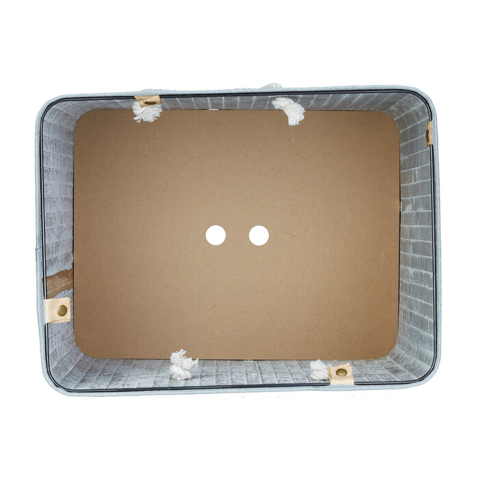 Relaxdays Bamboo Laundry Basket, Square