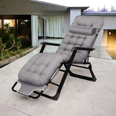 Шезлонг металевий багатоколірний Ideal Garden