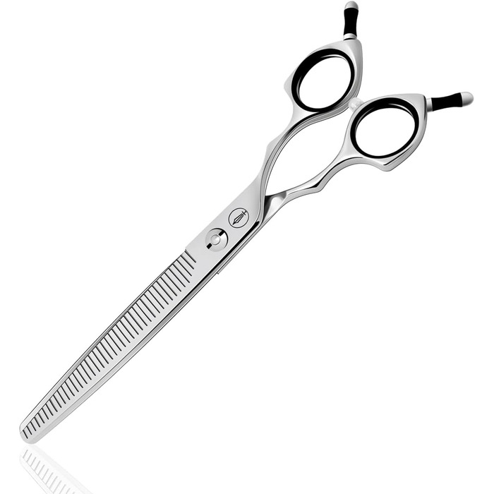 Ножиці для грумінгу собак та котів HASHIMOTO, 33 зубці, 7.0 дюймів, 65% розрідження, легкі. Ідеально для професійного грумінгу та домашнього догляду за тваринами.