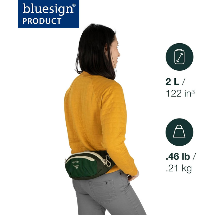 Рюкзак Osprey Europe 2L Blue Spikemoss / Alkaline (Унісекс, Однорозмірний)