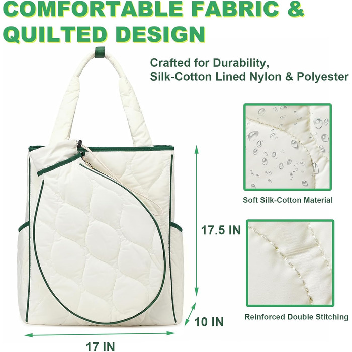 Спортивна сумка-рюкзак для тенісу та піклболу TILDOSAC 2-в-1 - водонепроникна, велика, для чоловіків та жінок