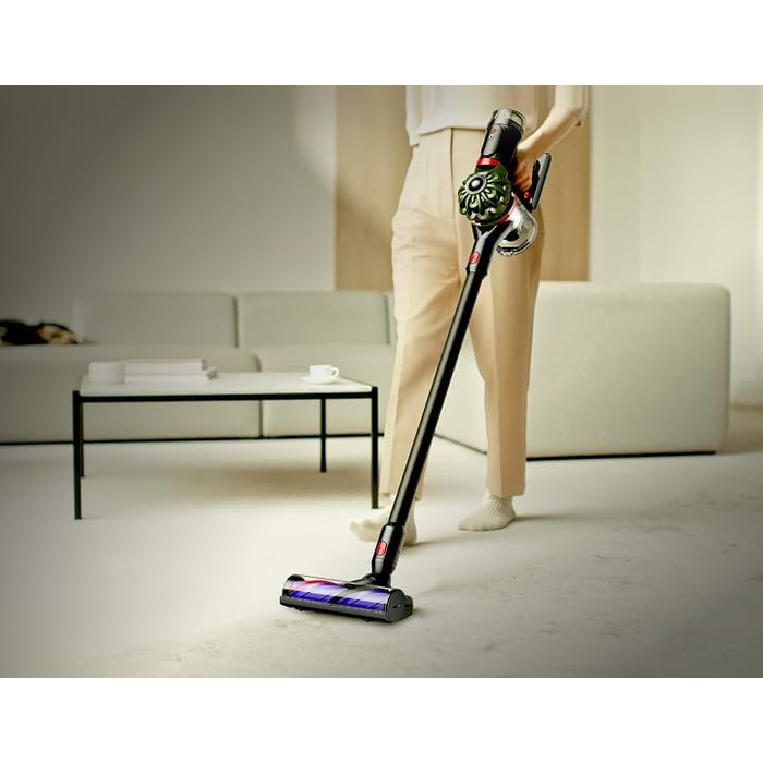 Бездротовий пилосос Dyson V8 Cyclone: потужність 130 AW, до 40 хв роботи, технологія Motorbar проти заплутування волосся, видаляє шерсть тварин, для підлоги та рук