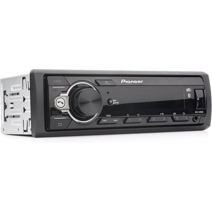 Автомагнітола Pioneer MVH-330DAB 1DIN з RDS, DAB+, USB, AUX, Bluetooth, компактна