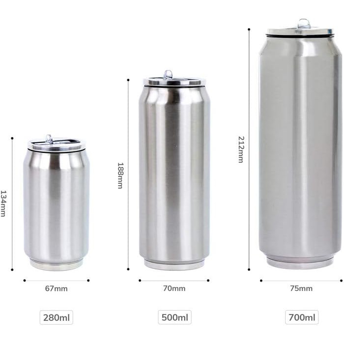 Термос Yoko Design Thermoskanne з нержавіючої сталі, двостінний, BPA-free, 280/500/700 мл, Art Deco, чорний