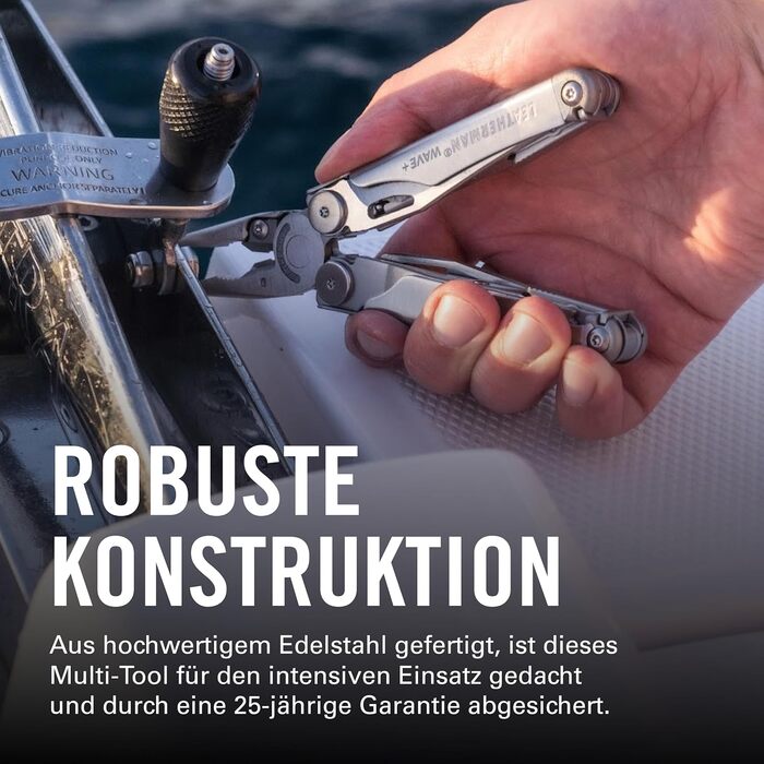 Leatherman Wave+ Мультитул - 18-в-1: мультиінструмент з нержавіючої сталі, з лезами, щипцями та кусачками - аксесуари для кемпінгу, Special Edition, сірий