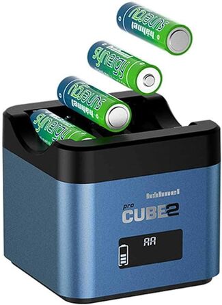 Зарядний пристрій Hähnel ProCube 2 для Panasonic DSLR - зарядка акумуляторів DMW-BLC12, BLF19, BLK22 - EU/UK/USA роз'єми, USB-порти