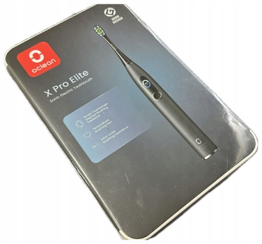 Сонічна зубна щітка Oclean X Pro Elite, чорна, з Bluetooth та мобільним додатком