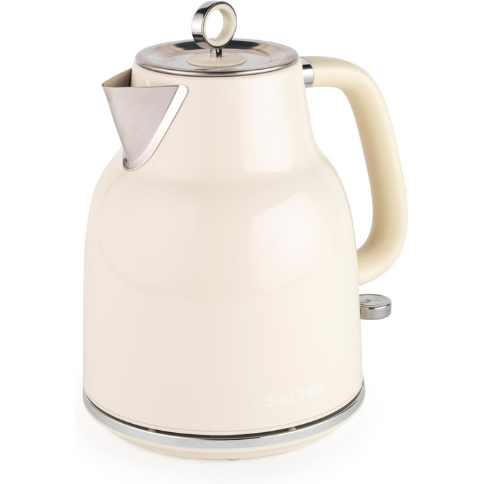 Водовар Salter Retro 1.7L, 3kW, бездротовий, з фільтром від накипу, кремовий