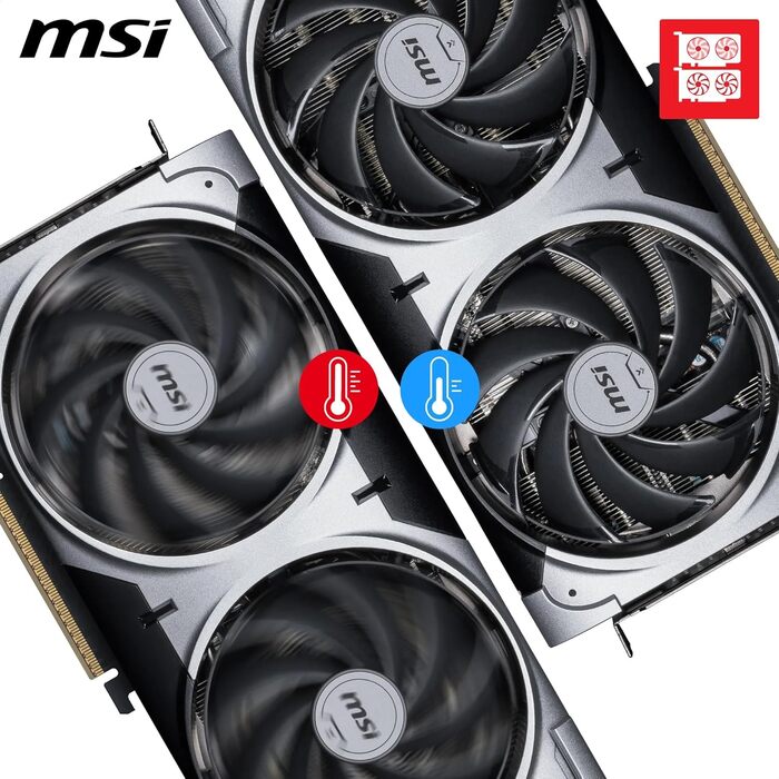 Відеокарта MSI GeForce RTX 5070 VENTUS 2X OC 12GB GDDR7, PCIe 5.0, Boost 2542 MHz