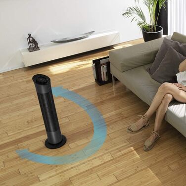 Турбовентилятор Cecotec EnergySilence 9090 Skyline (78 см, сіро-чорний)