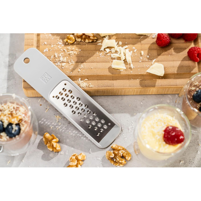 Терка дрібна ZWILLING Z-Cut багатофункціональна, нержавіюча сталь, пластик, сіра (міні-терка)
