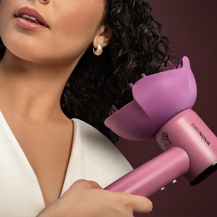 Фен Cecotec DryNova 3-в-1: компактний, легкий, 1600 Вт, 110 000 об/хв, безщітковий мотор, насадки-щітка, дифузор та концентратор, іонізація, тихий, довговічний, 4 температурні режими