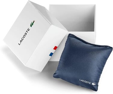 Годинник чоловічий Lacoste Analog Quartz 2010890 з силіконовими деталями та сталевим браслетом
