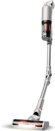 Вертикальний пилосос TurboTronic StormStick 120 Вт з ручним пилососом, фільтр MIF, 5 м кабель, 11 кПа, циклонна технологія, срібний