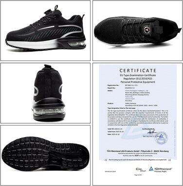 Робочі черевики для чоловіків та жінок. Зі сталевим підноском, легкі, спортивні, неслизькі, дихаючі, модні. Розміри 38-46 EU, 41 EU. Нова мультимодель.