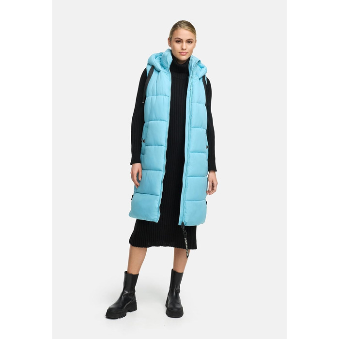 Жіноча степкова жилетка Navahoo з капюшоном, тепла, для активного відпочинку (L, небесно-блакитний)