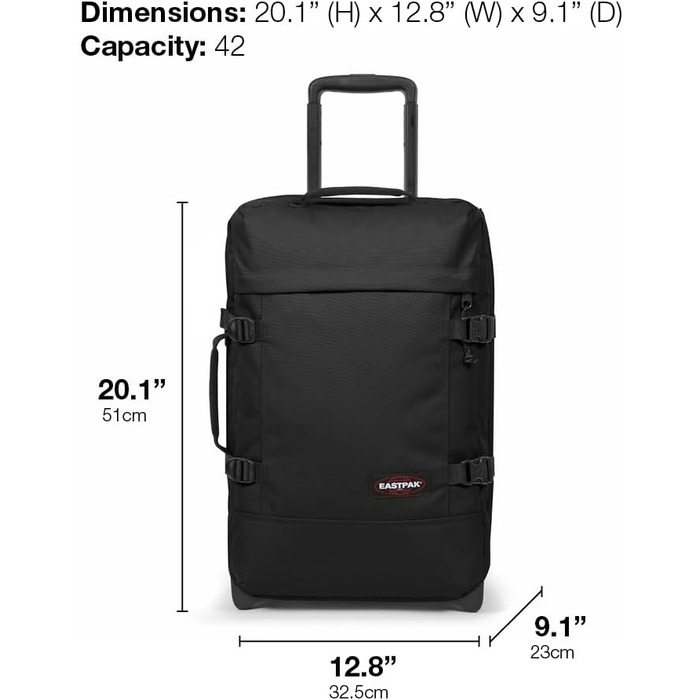 Чемодан Eastpak Tranverz S Black Denim, універсальний розмір