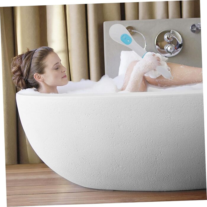 Minkissy 1-Piece Bath Brush Body Cleaning Brush Rotating Exfoliating Brush Face Washing Brush Massage Brush Electric Shower Brush Massage Brush for the Back Bath Accessories Abs Blue