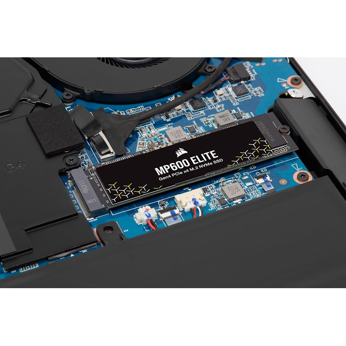 SSD CORSAIR MP600 ELITE 1TB M.2 PCIe Gen4 x4 NVMe - Швидкий диск для ігор та ПК, 7000 МБ/с