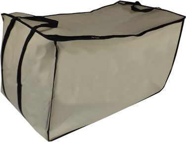Neusu XXL сумка для зберігання 200 л, 91x47x47 см, міцна 600D, для постільної білизни, одягу, подорожей, до 50 кг, захист від бруду і плісняви, бежева