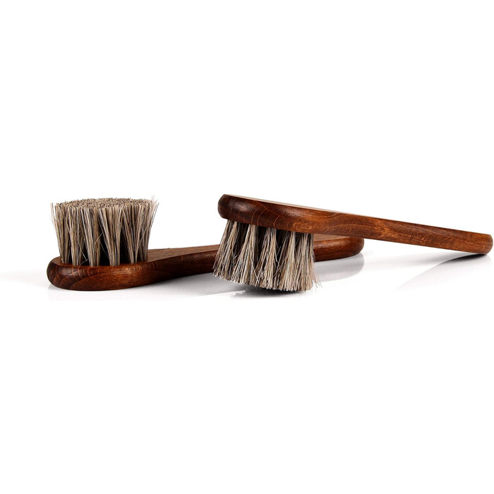 Biped 12-Piece Shoe Care Set for Smooth Leather – Wooden Shoe Brushes with Horsehair – Made in Germany – Classic Edition z2604