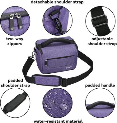 Водонепроникна сумка для камери G-raphy Violett для DSLR