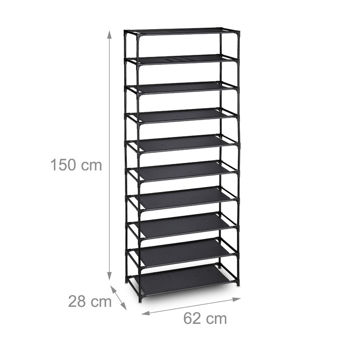 Розеткова система Relaxdays Shoe Rack 10 рівнів