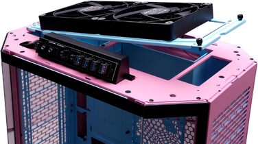 Корпус ПК Thermaltake The Tower 600 ATX Mid-Tower з вертикальним дизайном, USB-C, білий (Bubble Pink)
