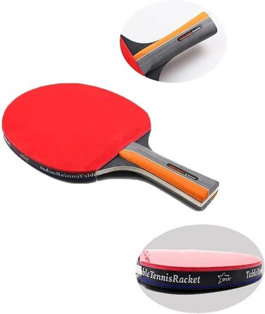 Набір для настільного тенісу Symagalbst 6-в-1: 2 ракетки, 3 м'ячі, чохол. Ідеально для початківців та професіоналів