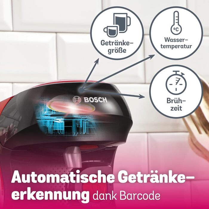 Кавомашина Tassimo Happy TAS1002N від Bosch: 70 напоїв, автоматична, для будь-яких чашок, компактна, 1400 Вт, колір антрацит