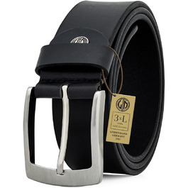 Чоловічий шкіряний ремінь Lindenmann XXL для великих розмірів (170 см, 130 см обхвату, 145 см загальної довжини, ширина 51.2 мм)