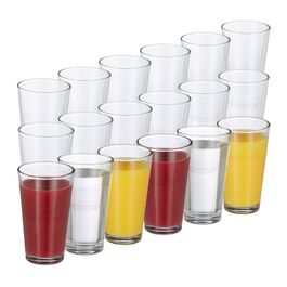 Set of 18 Decorative Drinking Glasses