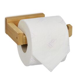 Relaxdays Bamboo Toilet Paper Holder