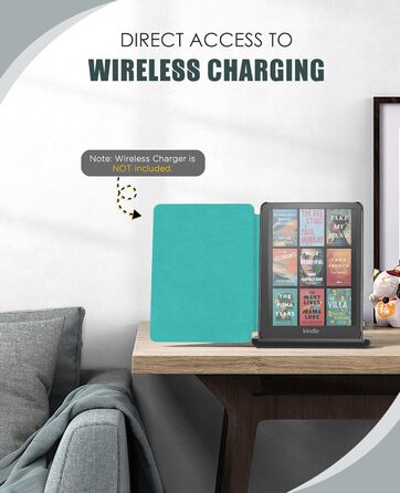 Чохол MoKo для Kindle Paperwhite 2024 (12-го покоління) та Kindle Colorsoft Signature Edition 2024, Jade Green (А-Jade Green), з авто-ввімкненням/вимиканням