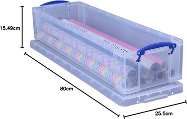 Really Use Box 22CCB Storage Box 22 Liter, transparent