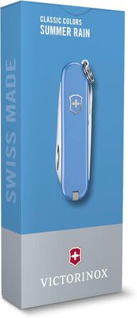 Мультитул Victorinox Classic SD: Швейцарський ніж, 7 функцій, з файлом для нігтів (Summer Rain)