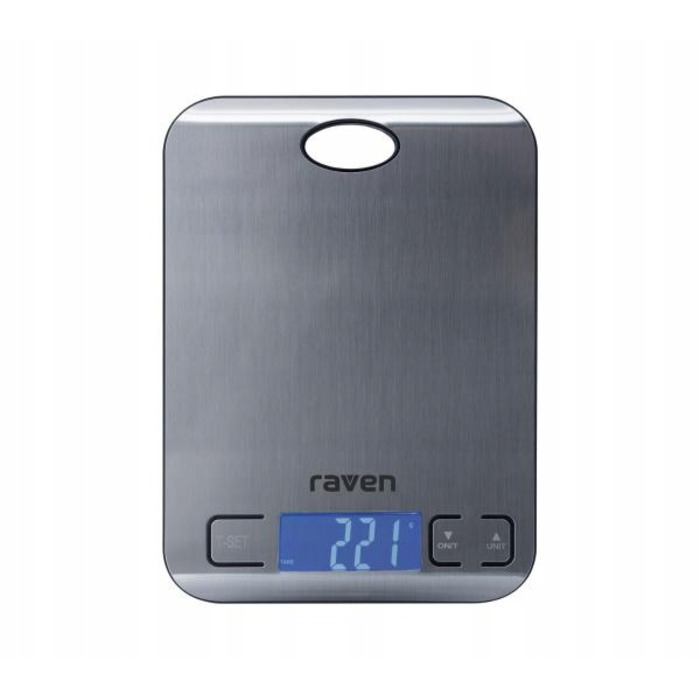 Кухонний ваги Raven EWK001NX, сріблястий/сірий, 5 кг