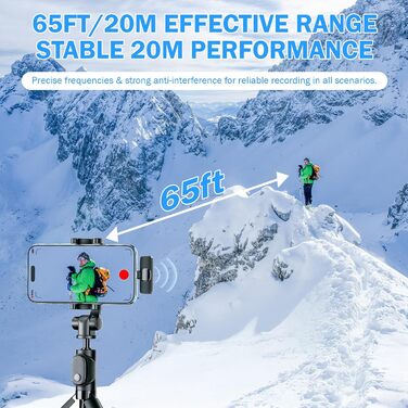 Беспроводной петличный микрофон для телефона/iPhone/iPad/камеры, Mini-микрофон для стриминга, подавление шума, Plug & Play, идеален для видеосъемок, подкастов, YouTube, TikTok & интервью (K9)