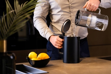 Скляний фільтр-віддільник для води Wessper D2 BOROSILICATE 3л, чорний + 8 фільтрів у комплекті