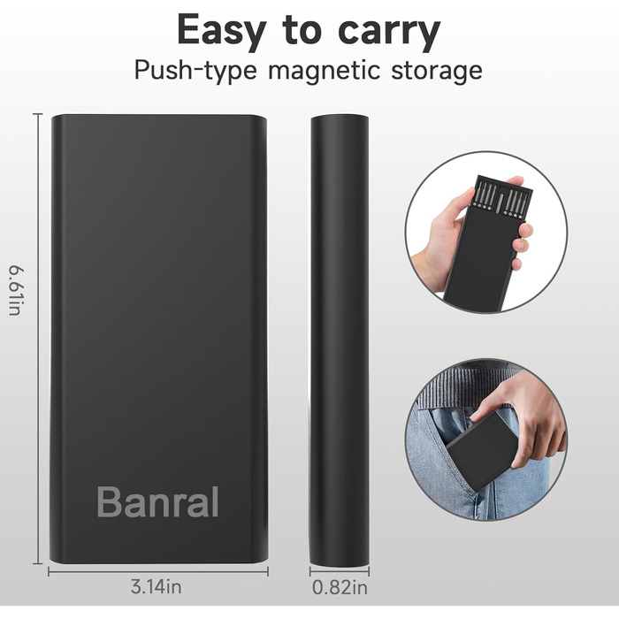 3.7V Міні Електричний Набір Викруток з Магнітом (34 в 1) для Ремонту Техніки та Оптики