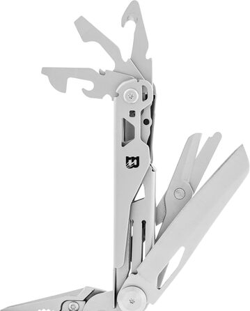 Багатофункціональний інструмент Solid Black 16-в-1 - ніж для виживання, туристичний інструмент з бітами - подарунок для чоловіків