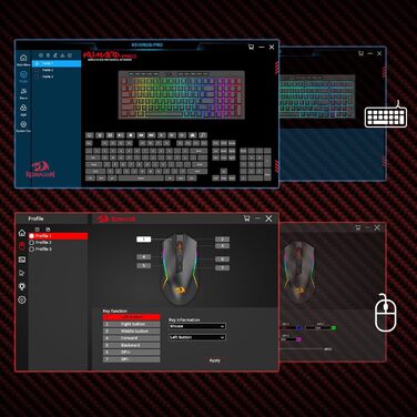 Redragon Комплект ігрової клавіатури та миші BS142 - K515 PRO RGB та M693 PRO, 98 клавіш