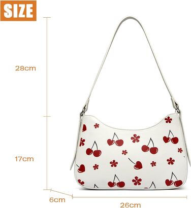 Жіноча сумка Myhozee Cherry: маленька крос-боді, клатч, сумка на плече з PU шкіри для побачень, подорожей, вечірок